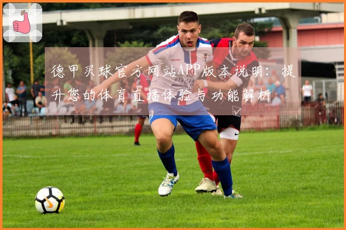 德甲买球官方网站APP版本说明：提升您的体育直播体验与功能解析
